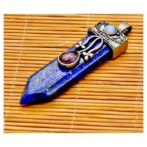 LAPIS LAZULI SWORD PENDANT